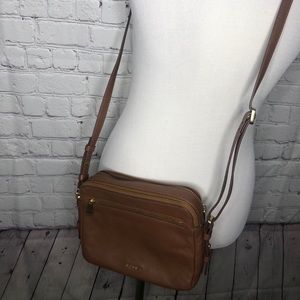 Brown Fossil Crossbody